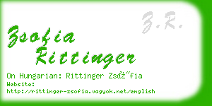 zsofia rittinger business card